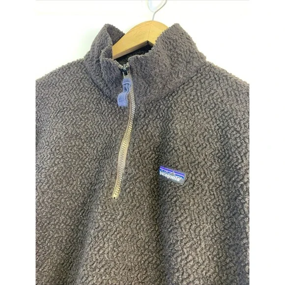 Patagonia Woolyester Fleece Pullover Zip Logwood Brown Navy 269490 Mens Large - Picture 3 of 11